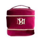 Wholesale - BURGUNDY VELVET RECTANGLE TRAIN CASE BADGLEY MISCHKA C/P 24, UPC: